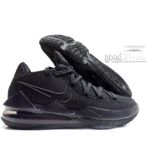Nike Lebron Xvii Low 17 James Lebron Tripl Black Size Men`s 8 CD5007-003