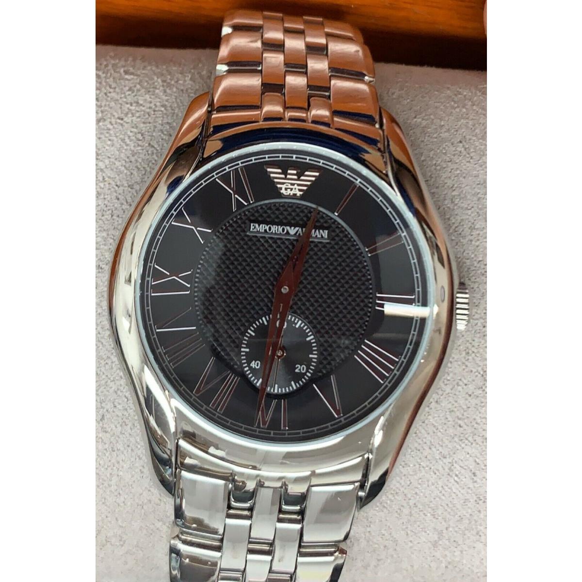 Emporio Armani AR1710 Classic Black Dial Stainless Steel Men`s Watch