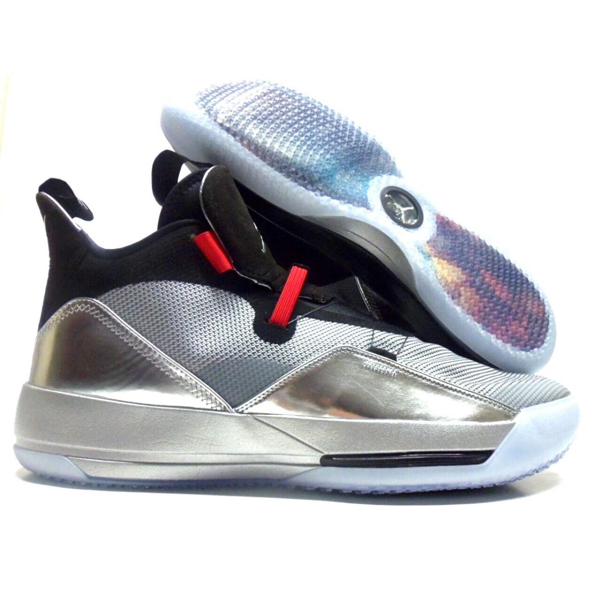 Nike Air Jordan Xxxiii Metallic Silver/black Size Men`s 16 AQ8830-005