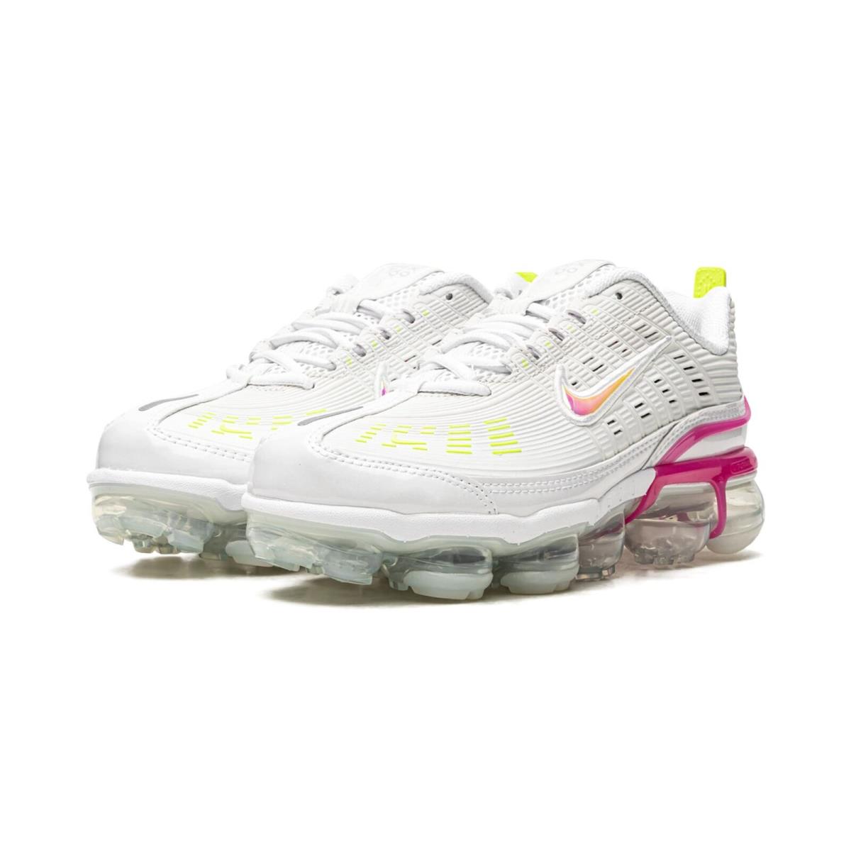 Nike Womens Air Vapormax 360 CQ4538 001 - Size 5.5 US - Platinum Tint/White/Volt/Fire