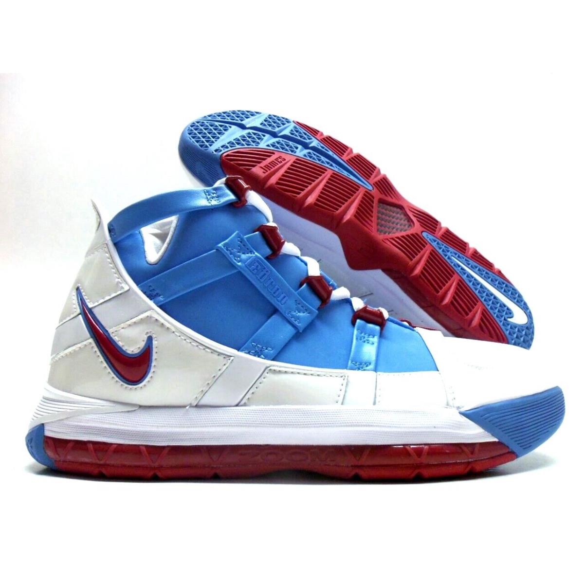 Nike Zoom Lebron Iii QS Houston Oilers University Blue SZ Men s 7.5 AO2434 400 SporTipTop