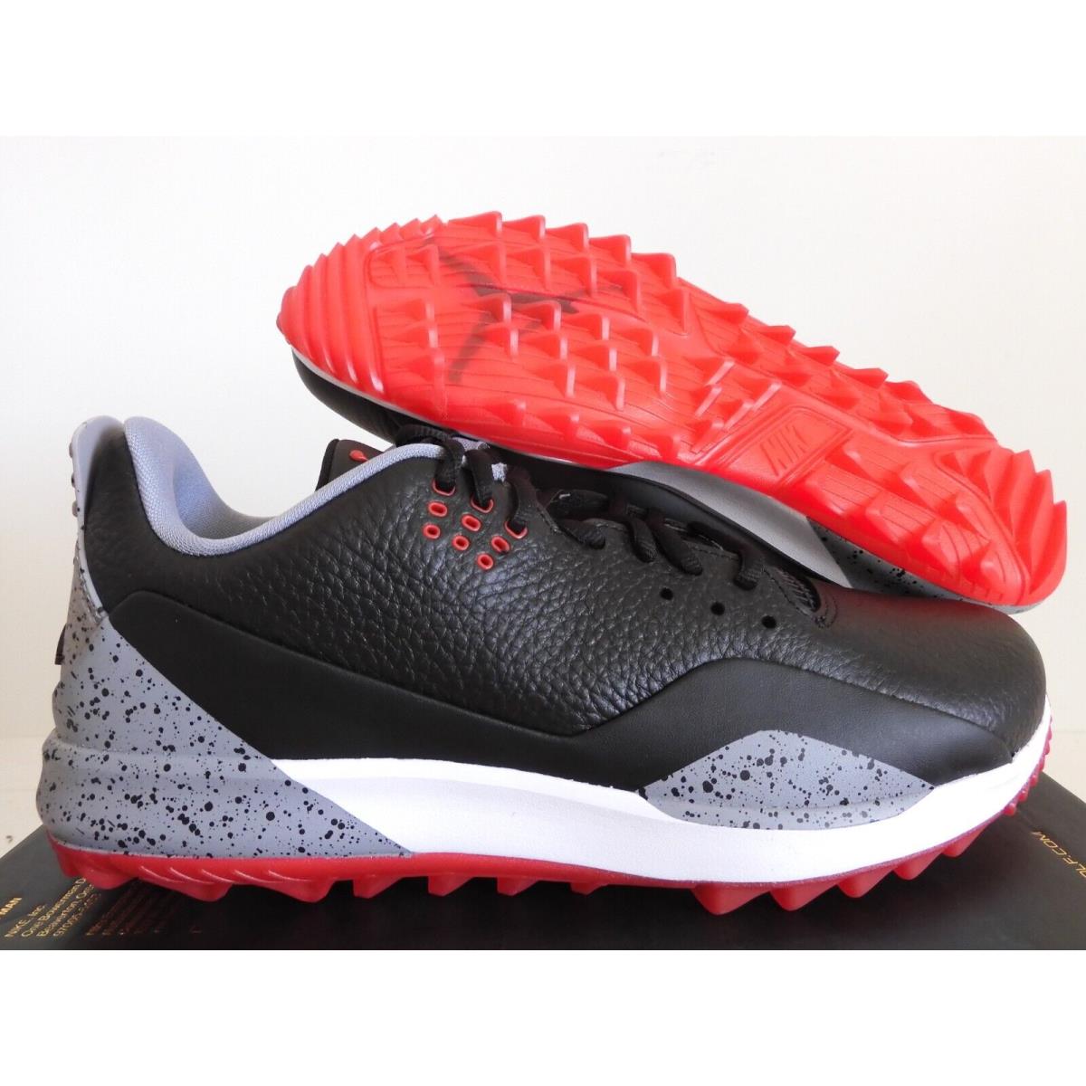 Nike Jordan Adg 3 Golf Cleats Black-fire Red-cement Grey SZ 8.5 CW7242-001