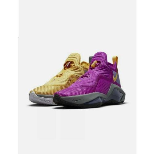 lebron soldier purple and gold