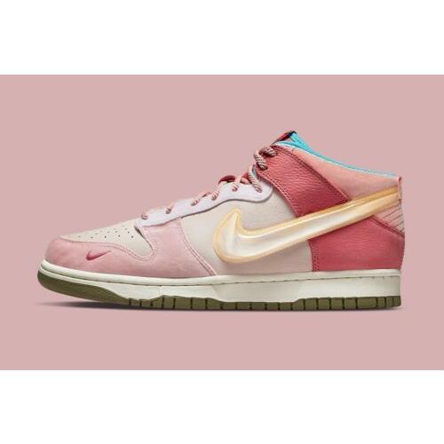 social status x nike dunk mid strawberry milk mens