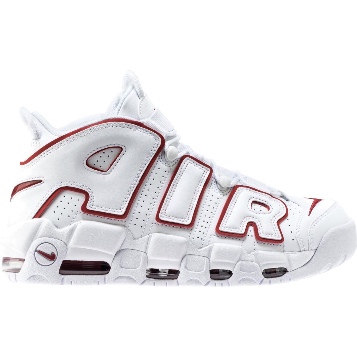 Nike Air More Uptempo 96 White Varsity Red Size 14. 921948-102 Pippen