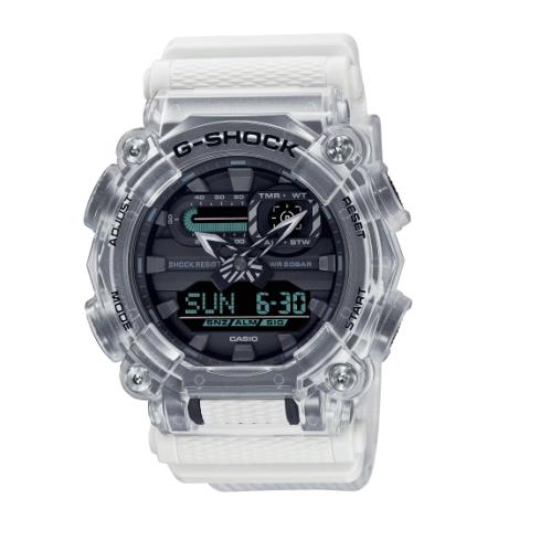 Casio G-shock Analog Digital GA-900 Series Transparent Men`s Watch GA900SKL-7A