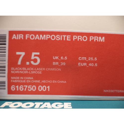 Nike shoes Air Foamposite Pro Premium - Black 4