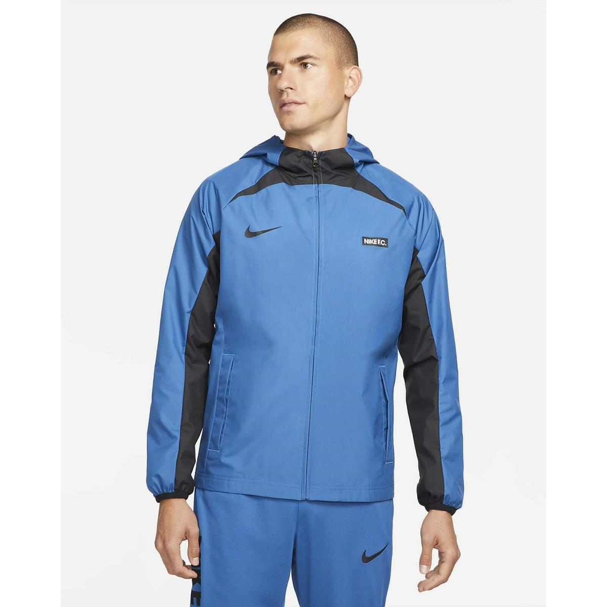 Nike F.c Dri-fit Awf Soccer Windrunner Jacket DH8642 407 Size Medium