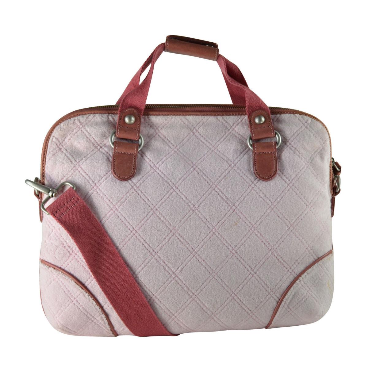 Juicy Couture Quilted Terry Laptop Shoulder Bag Pink Rare ON