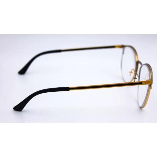 Ray-ban Rb6375 2890 Gold Round Eyeglasses Frames Missing Nose Pads 53-18-145