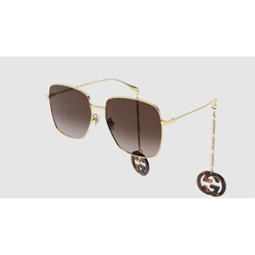 Gucci sunglasses  - Frame: Gold, Lens: Shiny Brown 6