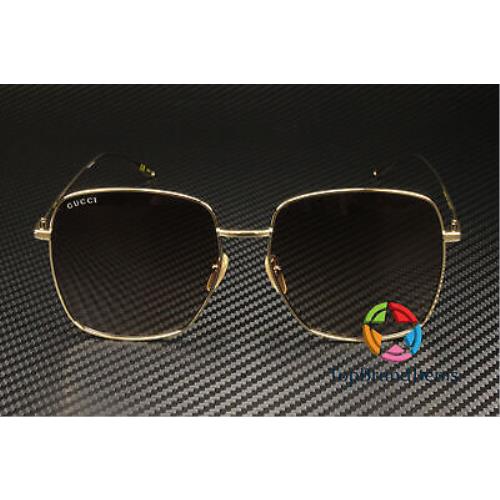 Gucci sunglasses  - Frame: Gold, Lens: Shiny Brown 0