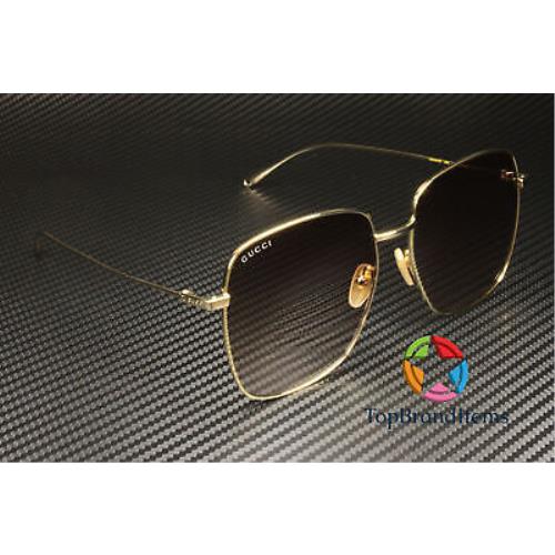 Gucci sunglasses  - Frame: Gold, Lens: Shiny Brown 1