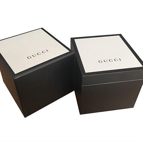 Gucci G-frame Black Dial Black Leather Ladies Watch YA128520