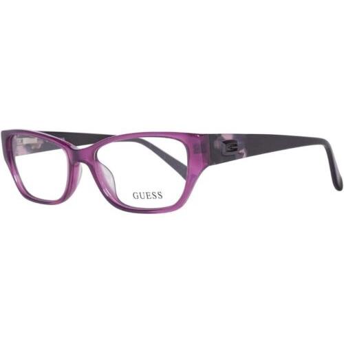 Guess eyeglasses  - Purple/Black , Purple/Black Frame, With Plastic Demo Lens Lens