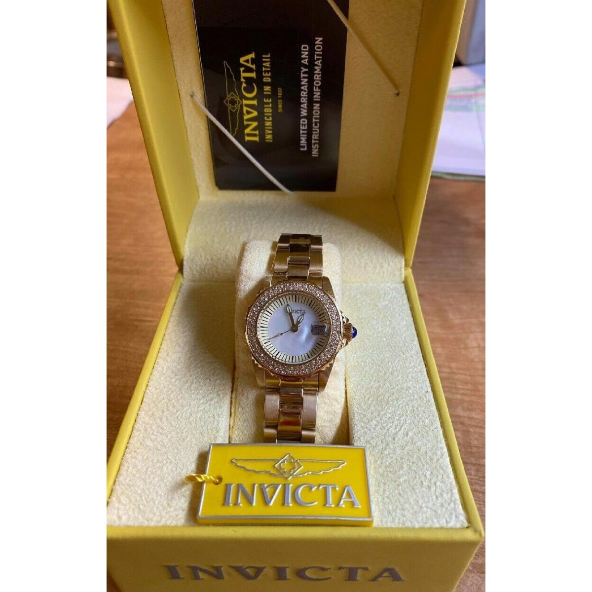 Invicta Womens Angel Quartz 3 Hand Dial Watch 28444 | 886678339167 
