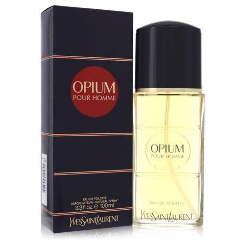 Opium Eau De Toilette Spray By Yves Saint Laurent 3.3oz For Men