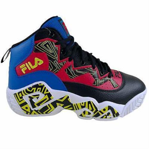 Fila Men`s MB Jamal Mashburn Retro Basketball Shoes Black Blue Red 1BM01742-027