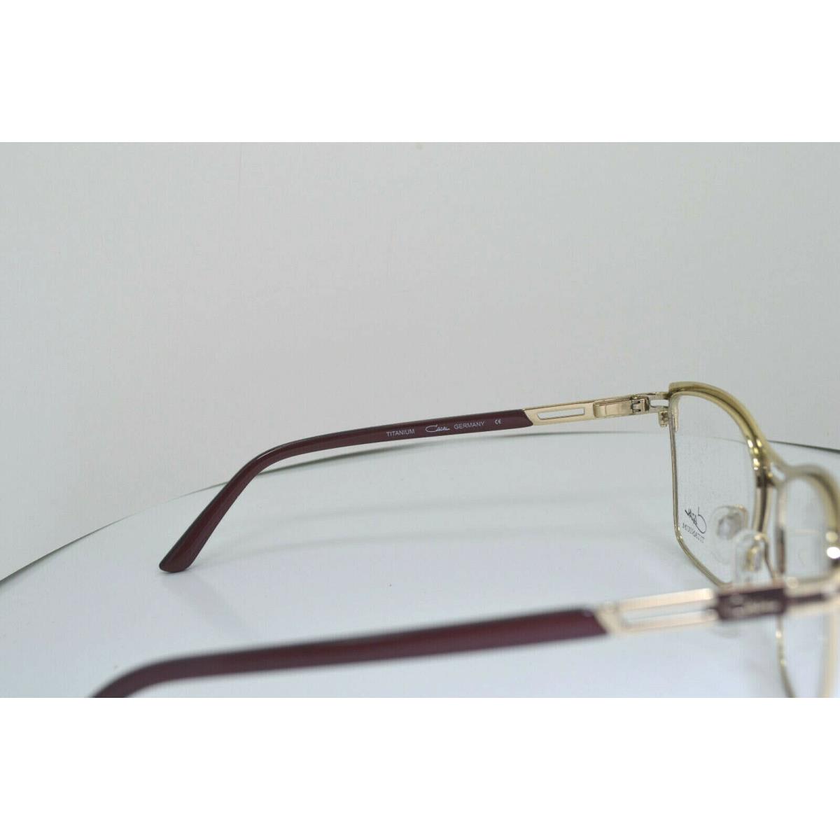 Cazal eyeglasses  - Gold/BURGUNDY Frame 3