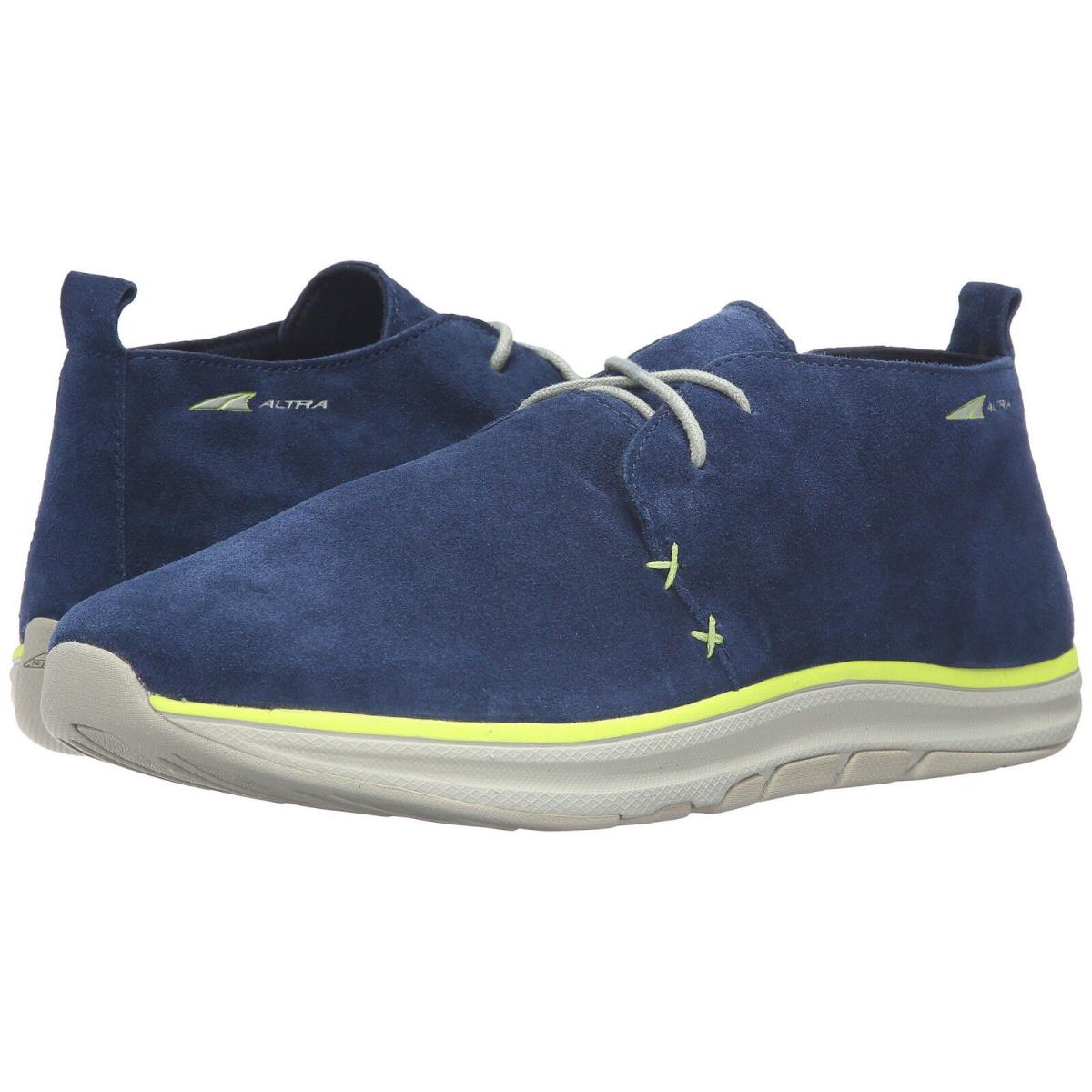 Altra Desert Boot Walking Shoes Men`s Size 12 D Blue/lime A1674-1-110