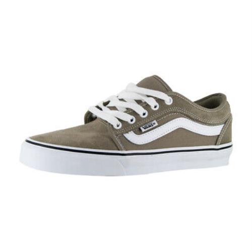 Vans Skate Chukka Low Sidestripe Sneakers Timber Wolf/white Skate Shoes - Timber Wolf/White