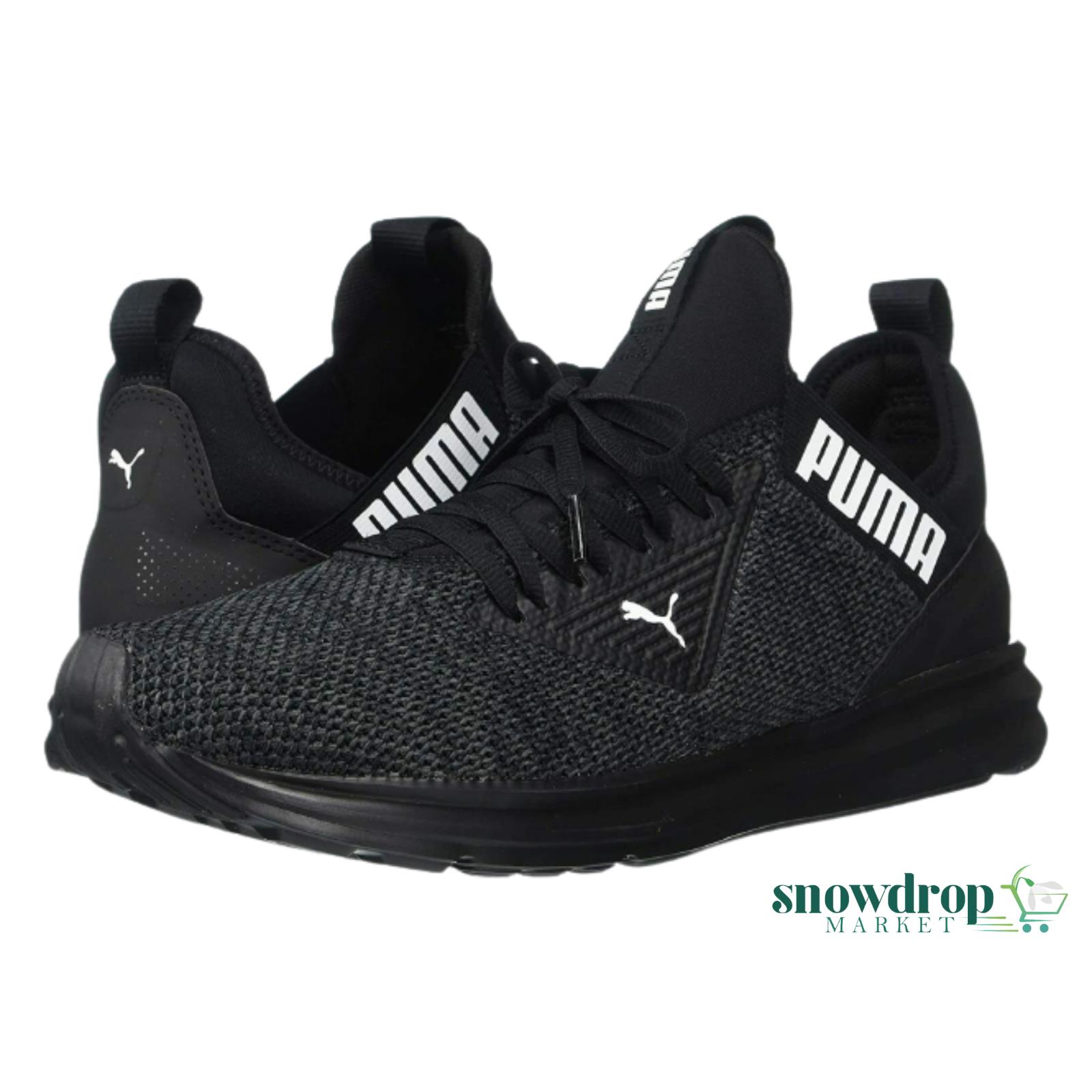Puma Mens Enzo Beta Woven Running Sneaker Black Asphalt US Shoe Size 13