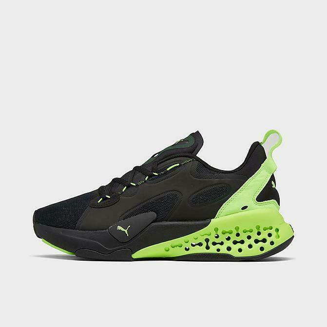 puma shoes green and black