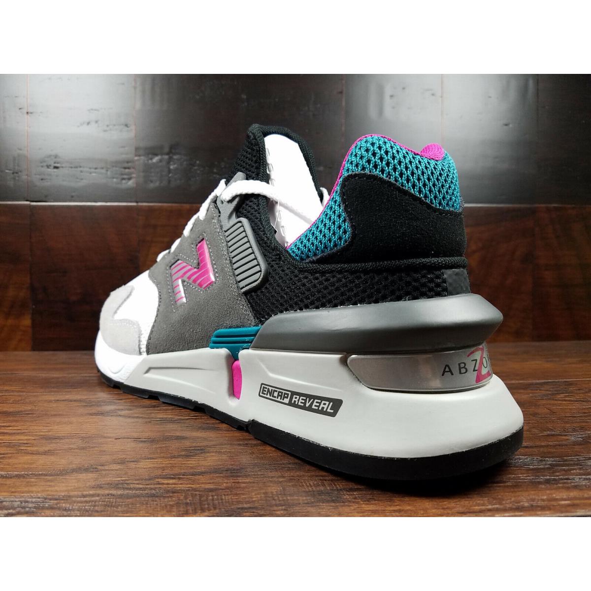 New Balance MS997JCF Sport Castle Grey / Amazon / Pink Suede 997 Mens 8-13 | 033436758245 - New Balance shoes - Castle Grey / Amazon / Pink |