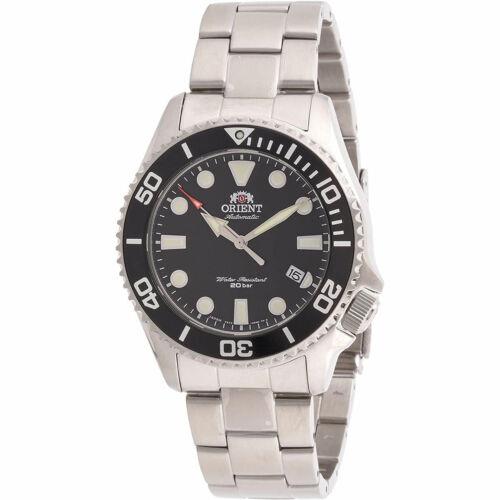 Orient Men`s Watch Sport Automatic Stainless Steel Bracelet Date RA-AC0K01B00C - Dial: Black, Band: Silver
