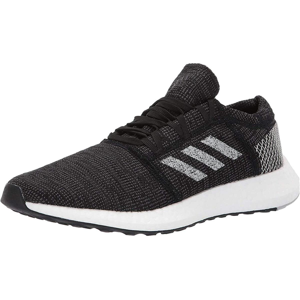 Adidas Mens Pureboost Athletic Running Sneakers Shoes Black/grey US 8M