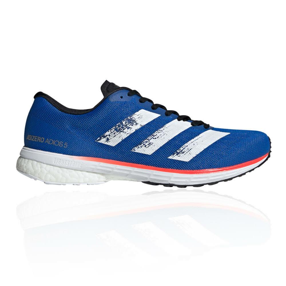 Adidas Adizero Adios 5 Men`s Size 13 Medium Blue/white/solar Red EG1197 - Glory Blue/Cloud White/Solar Red , Glory Blue/Cloud White/Solar Red Manufacturer