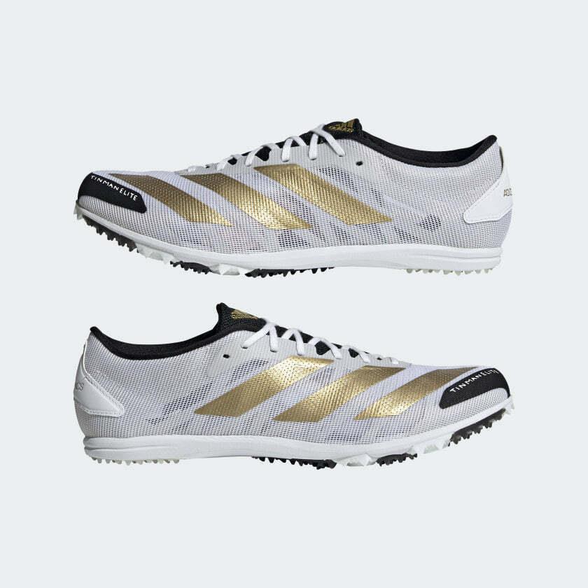 Adidas Adizero Xcs Tme Men`s Running Shoes White/gold/black GY4930
