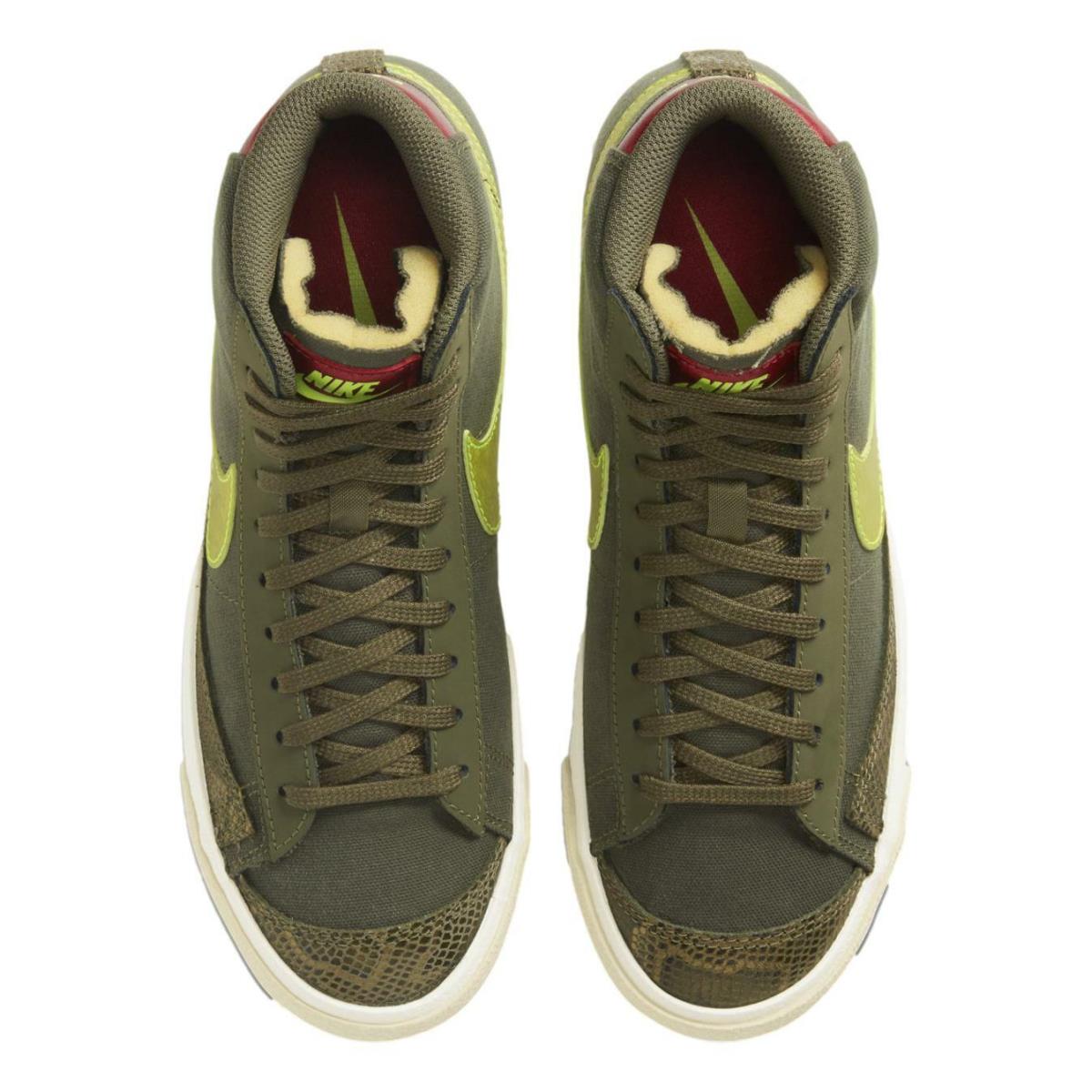 Nike shoes Blazer Mid - Medium Olive/Lemon Venom 3