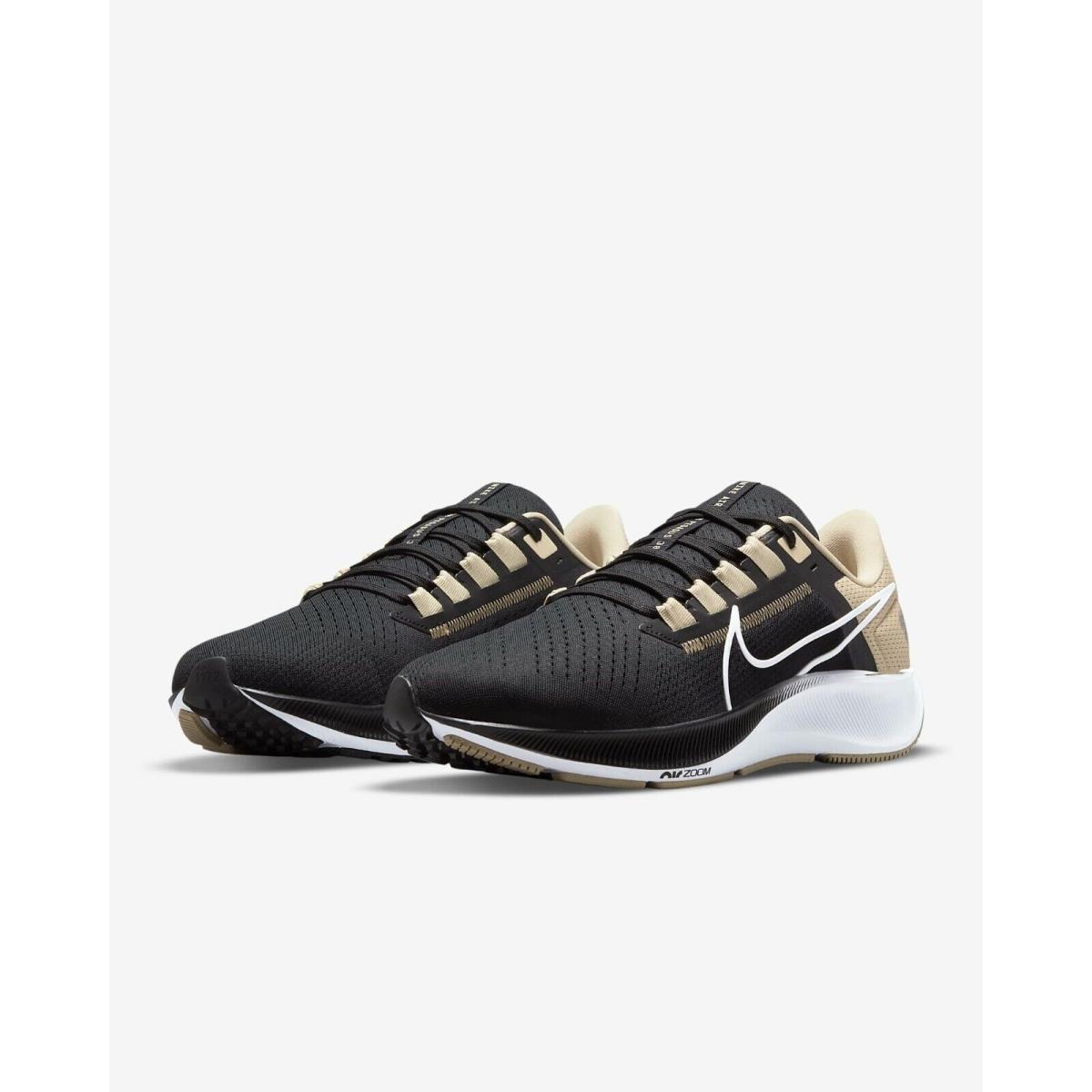 Mens Nike Air Zoom Pegasus 38 Orleans Saints Shoes DJ0853-001