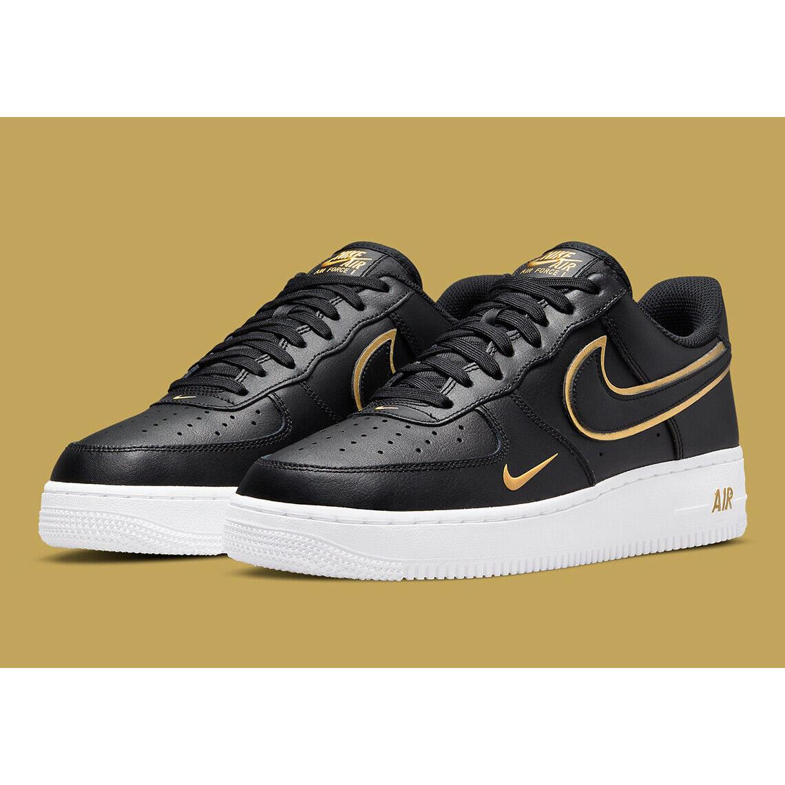 air force black metallic gold