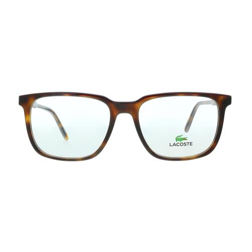 Lacoste L2861 219 Havana/burgundy Modified Rectangle Eyeglasses