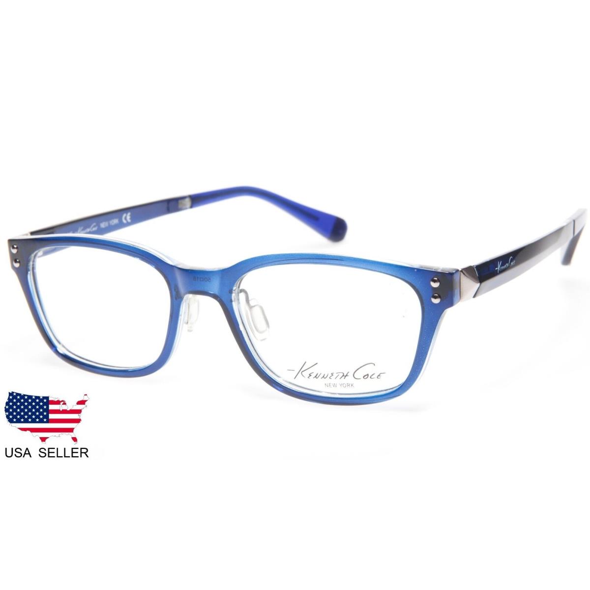 Kenneth Cole York KC0216 Col. 092 Blue Eyeglasses 50-18-145 B35mm Korea