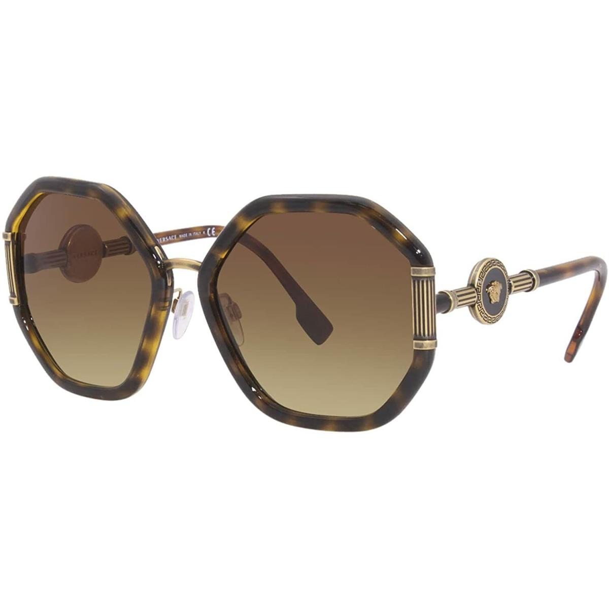 Versace Sunglasses VE4413 10813 60mm Havana / Brown Gradient Lens