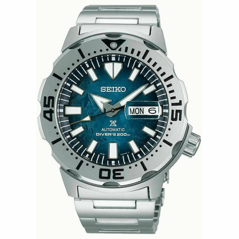 Seiko Mens Prospex Special Editionthe Ocean Monster Stainless Steel Watch SRPH75