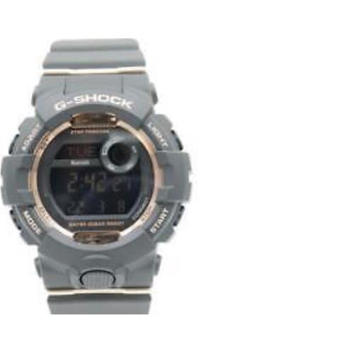 Casio G-shock Steptracker Black/rose Gold Bluetooth Watch 45mm GMDB800-1 - Charcol Dial, Charcol Band, Charcol Bezel