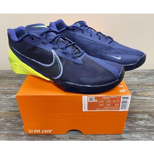 Nike React Metcon Turbo Flyknit Blue Gym Shoes CT1243-400 Size 10 / Wmn`s 11.5
