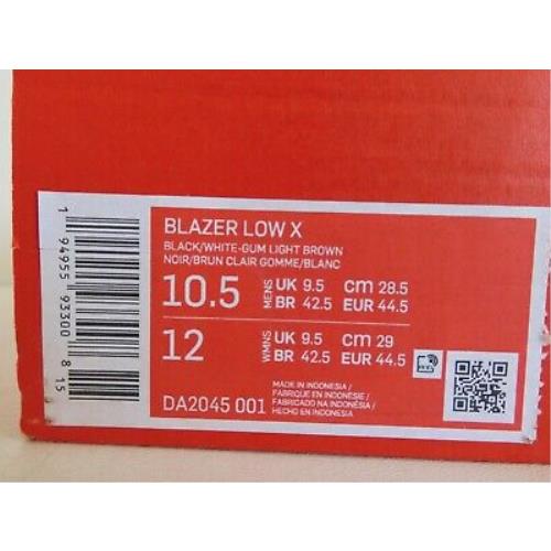 Nike shoes Blazer Zoom Low - Black 3