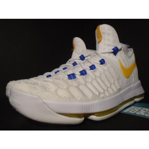 kevin durant white and gold shoes