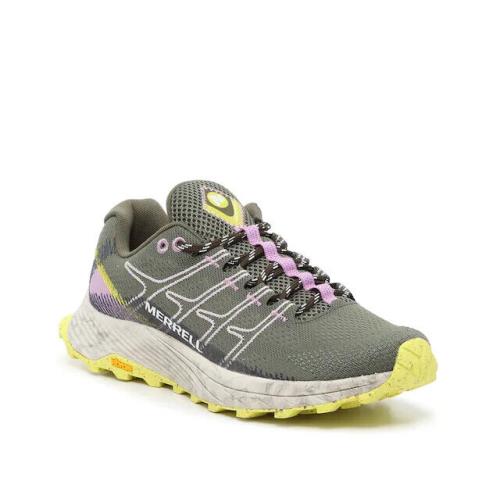Women`s Merrell Moab Flight Lichen Green Trail Running Shoes Sizes 6-11 - Green