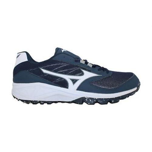 Mizuno Mens N8TW Low Mid Tops Lace Up Walking Shoes Blue Size 9.5