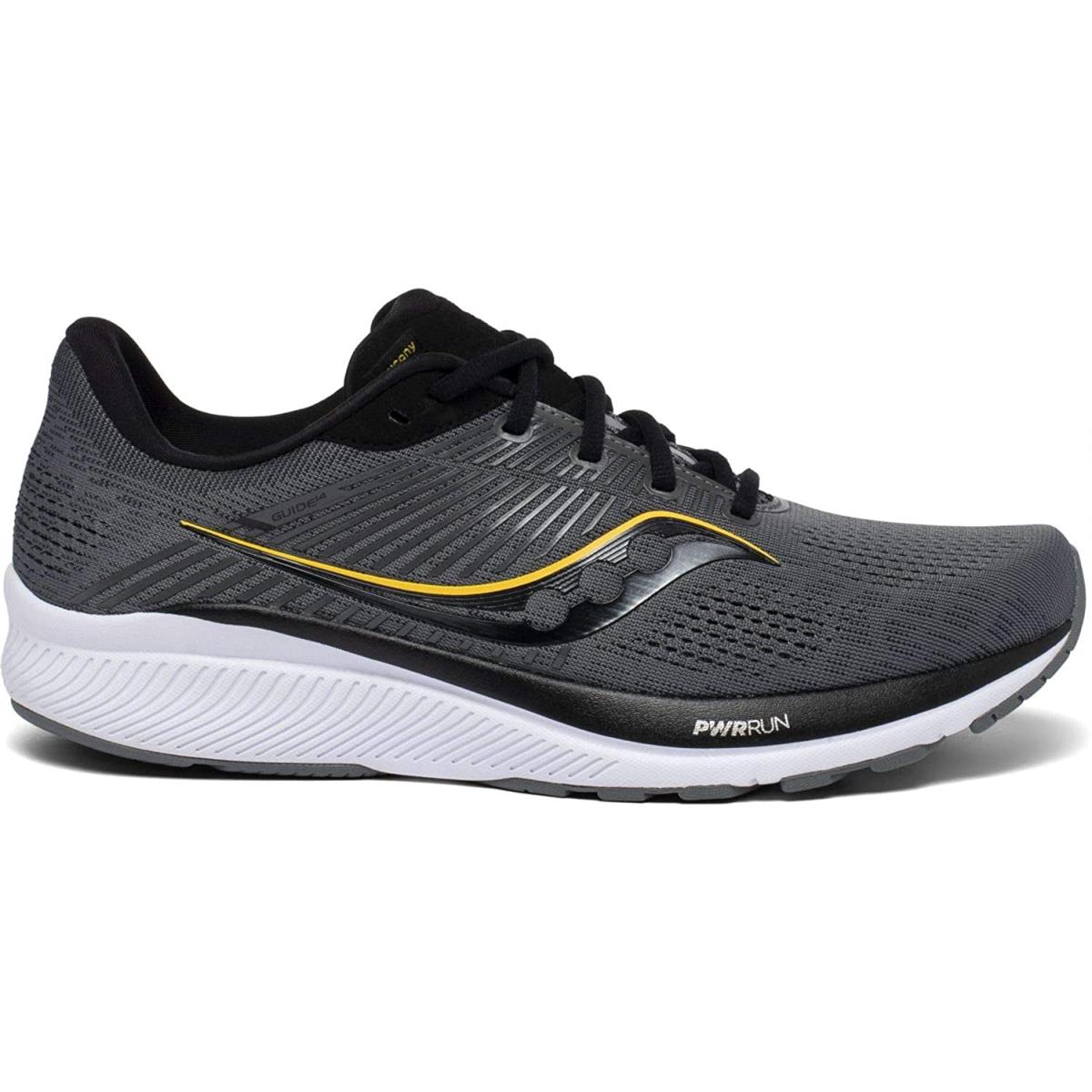 Saucony Men`s Guide 14 Running Shoe Charcoal/Vizigold