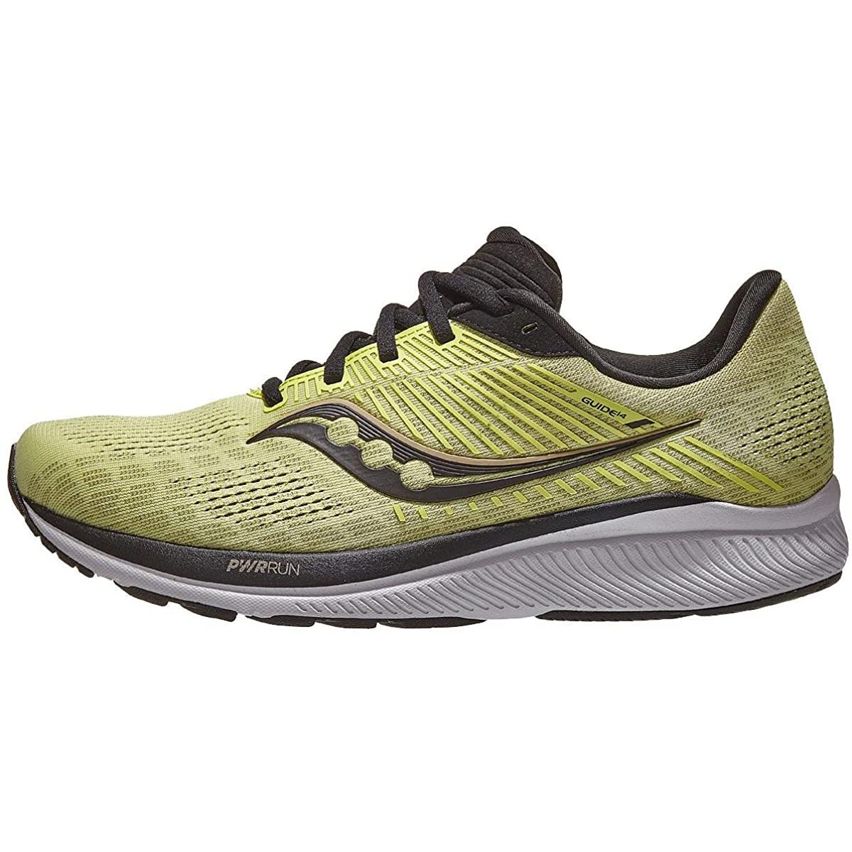 Saucony Men`s Guide 14 Running Shoe Keylime/Gravel