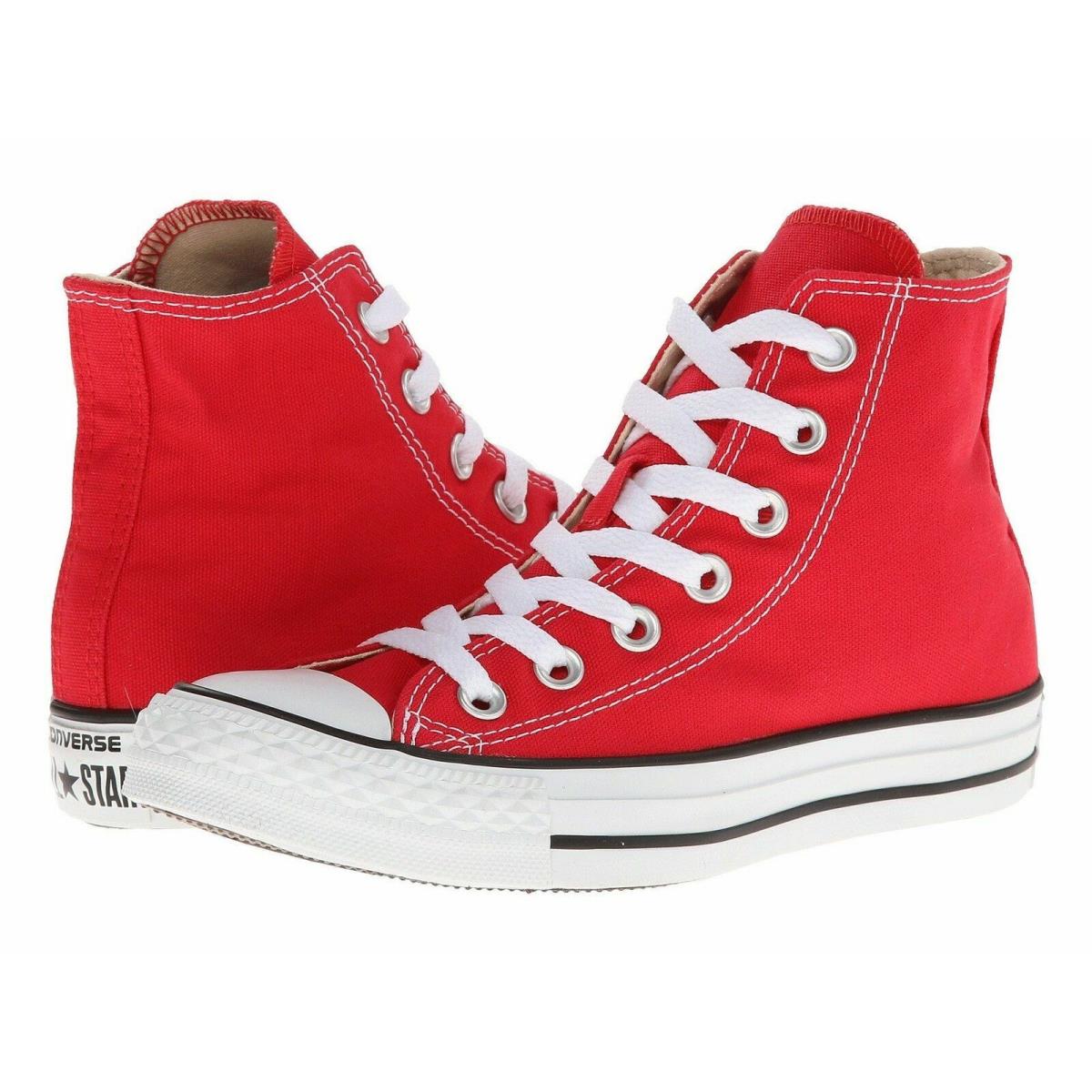 Converse All Star Chuck Taylor Hi Top Red Canvas Men`s Women`s Shoes M9621$$$ - Red