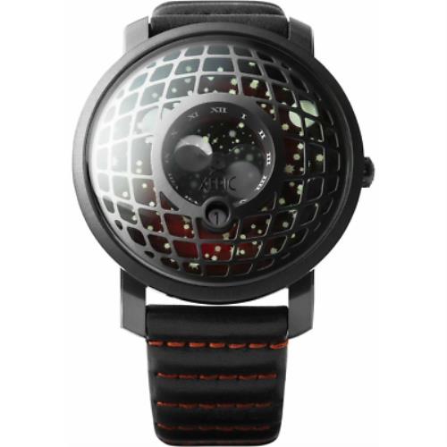 Xeric Trappist-1 American Moonphase Gunmetal Red Watch