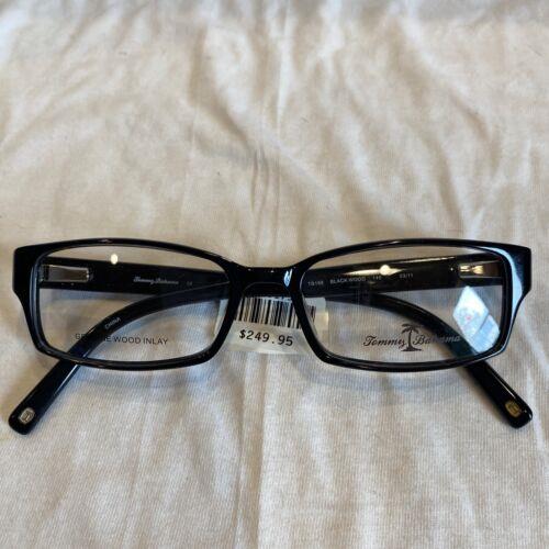 Tommy Bahama TB 166 Black Wood Eyeglasses Frames 53 17-145